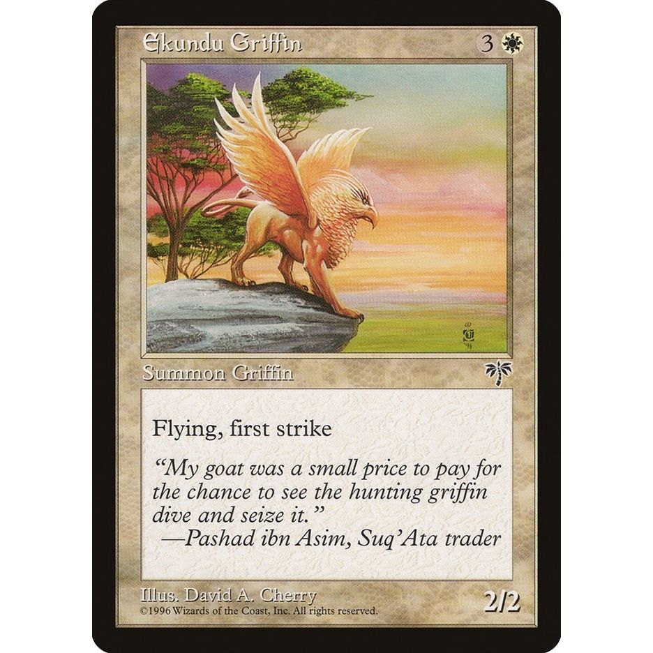 Image for Ekundu Griffin (MIR) - Magic: The Gathering