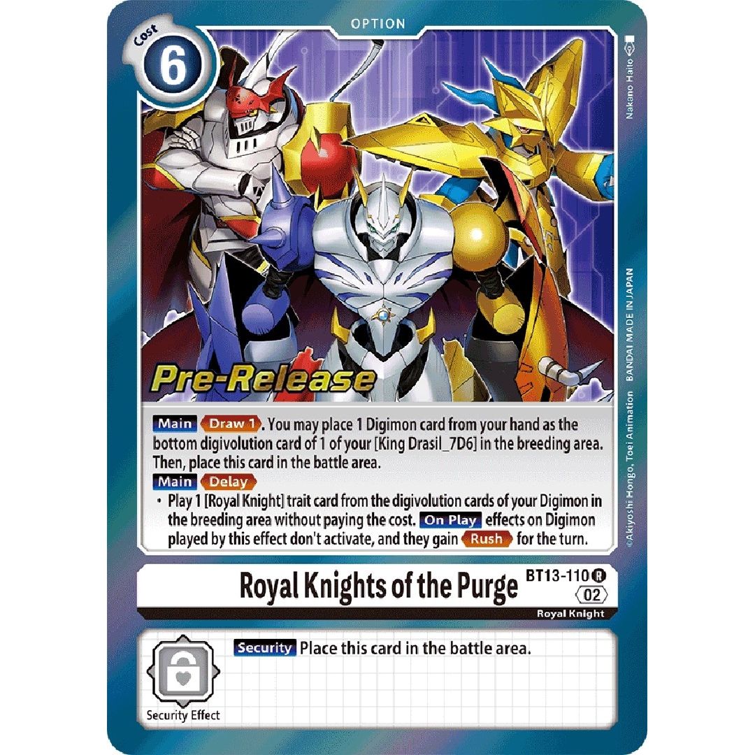 Image for Royal Knights of the Purge (BT13-110 R) (BT13_PR) - Digimon Card Game