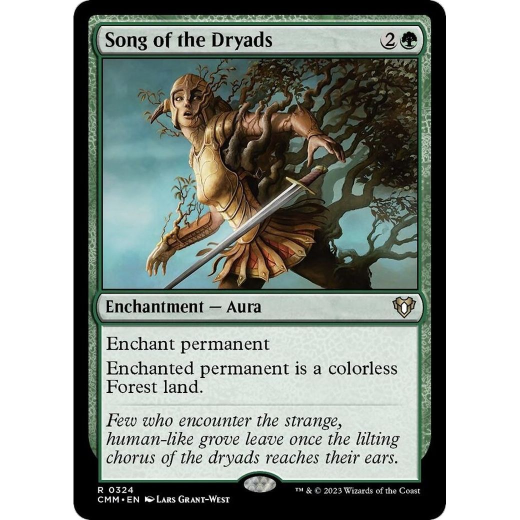 Image for Song of the Dryads (324) (CMM) - Magic: The Gathering