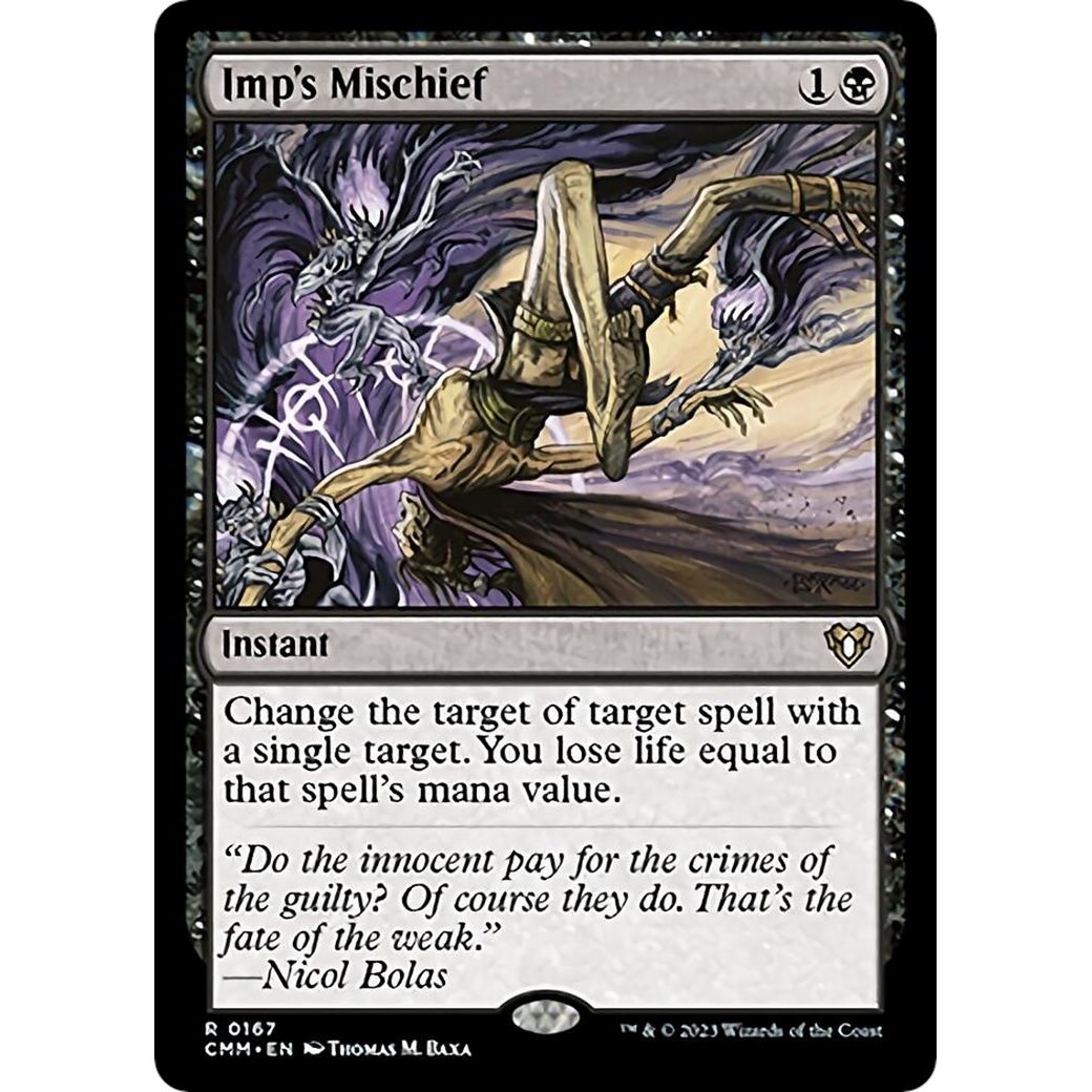 Image for Imp's Mischief (167) (CMM) - Magic: The Gathering