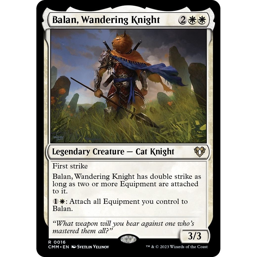 Image for Balan, Wandering Knight (16) (CMM) - Magic: The Gathering