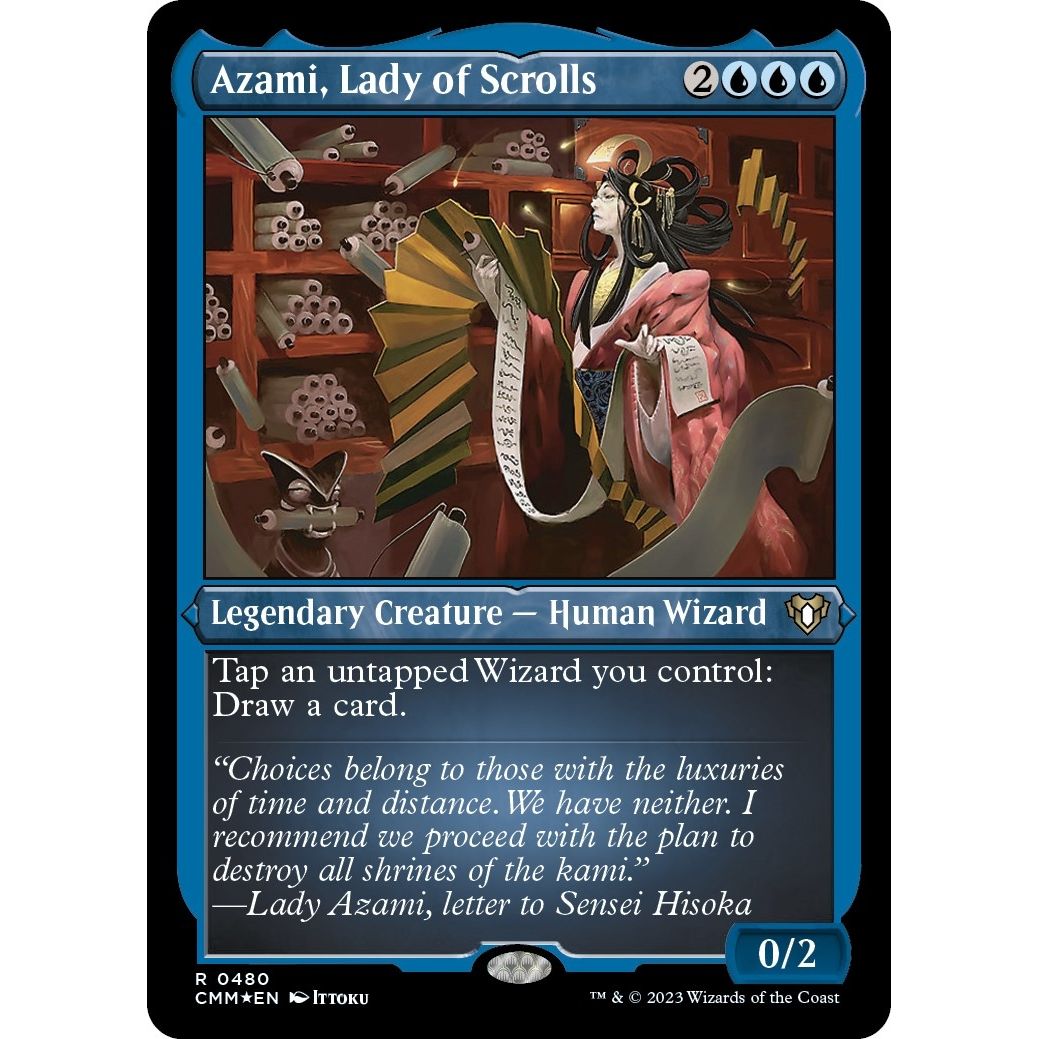 Image for Azami, Lady of Scrolls (Foil Etched) (480) (CMM) - Magic: The Gathering
