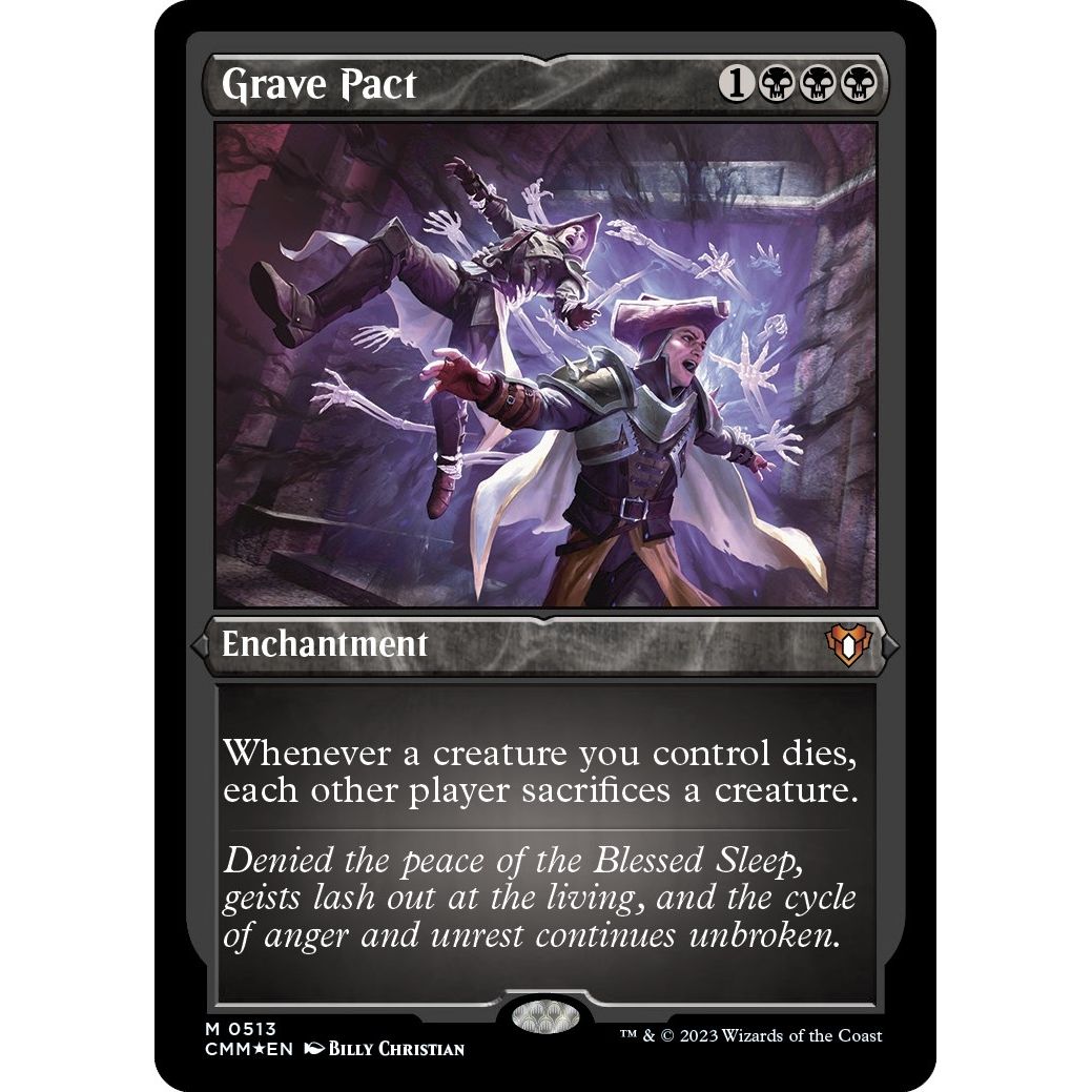 Image for Grave Pact (Foil Etched) (513) (CMM) - Magic: The Gathering