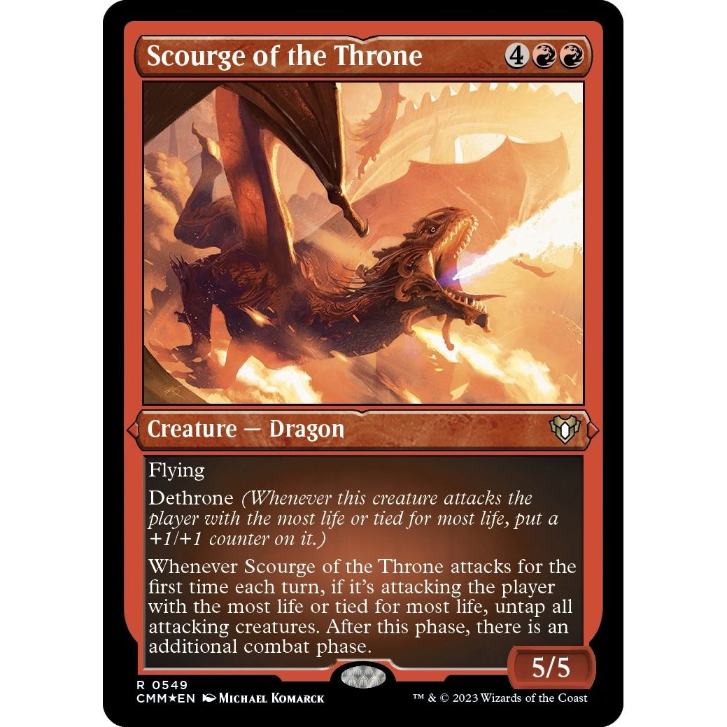 Image for Scourge of the Throne (Foil Etched) (549) (CMM) - Magic: The Gathering