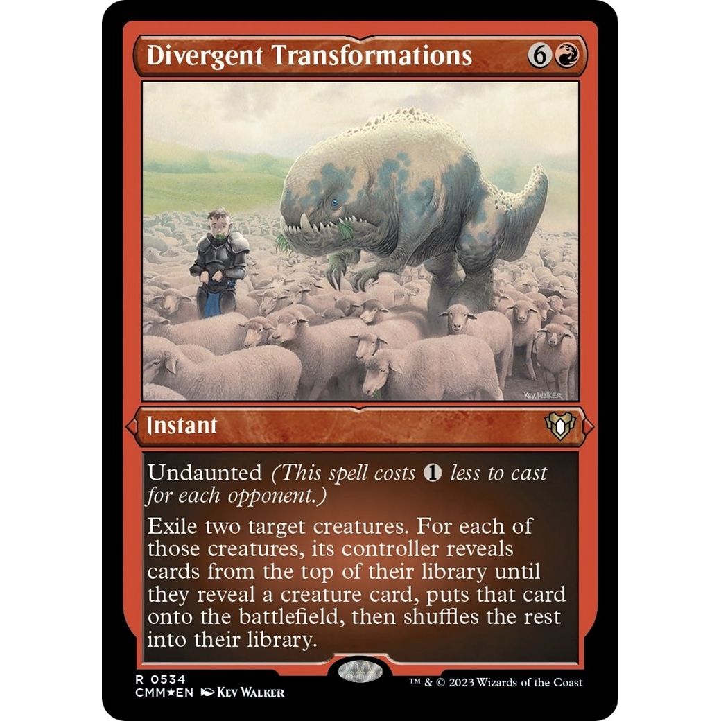 Image for Divergent Transformations (Foil Etched) (534) (CMM) - Magic: The Gathering