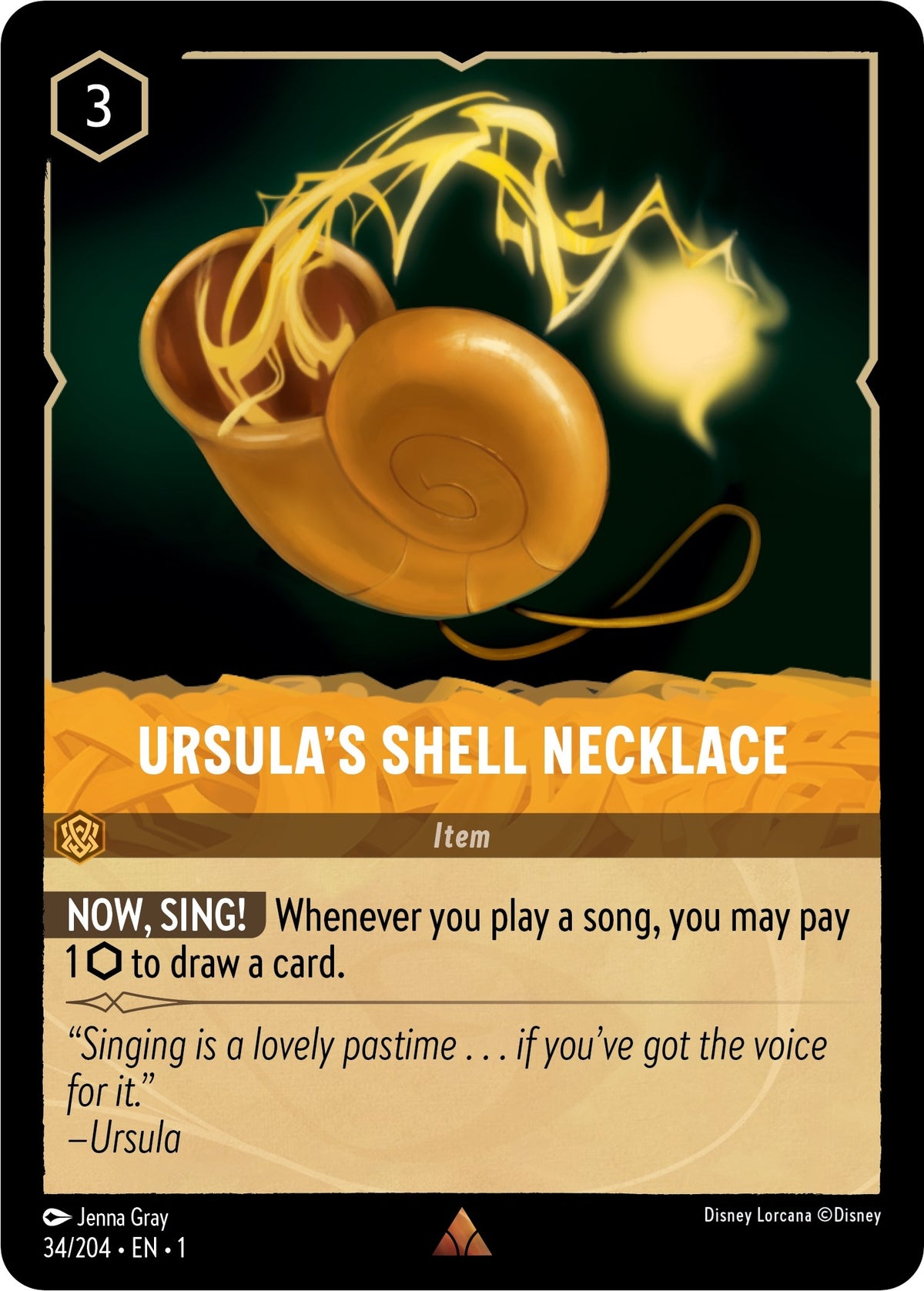 Image for Ursula's Shell Necklace (34/204) (1) - Disney Lorcana