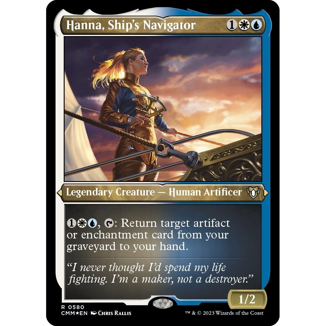 Image for Hanna, Ship's Navigator (Foil Etched) (580) (CMM) - Magic: The Gathering