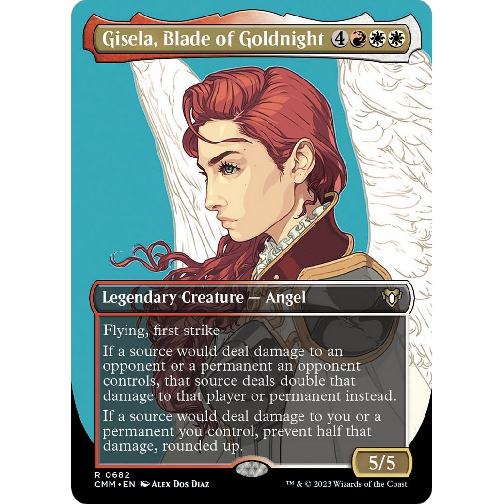 Image for Gisela, Blade of Goldnight (Borderless) (682) (CMM) - Magic: The Gathering