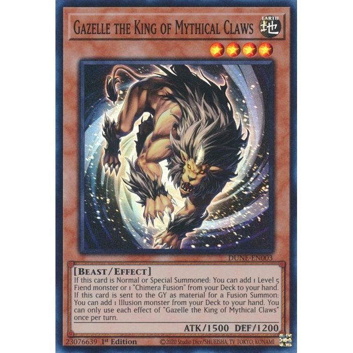 Image for Gazelle the King of Mythical Claws (DUNE-EN003) (DUNE) - YuGiOh