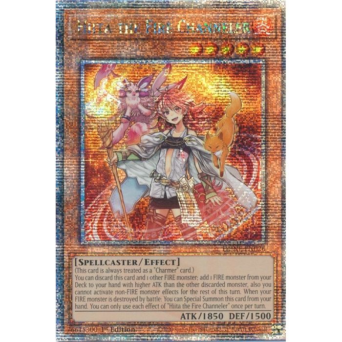 Image for Hiita the Fire Channeler (Quarter Century Secret Rare) (DUNE-EN026) (DUNE) - YuGiOh