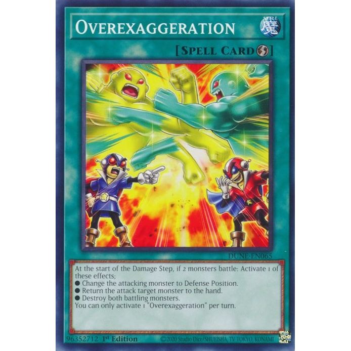 Image for Overexaggeration (DUNE-EN065) (DUNE) - YuGiOh