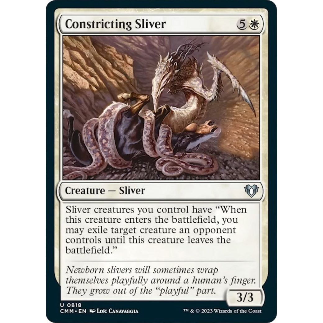 Image for Constricting Sliver (818) (CMM) - Magic: The Gathering