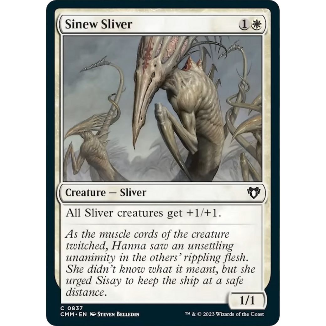 Image for Sinew Sliver (837) (CMM) - Magic: The Gathering