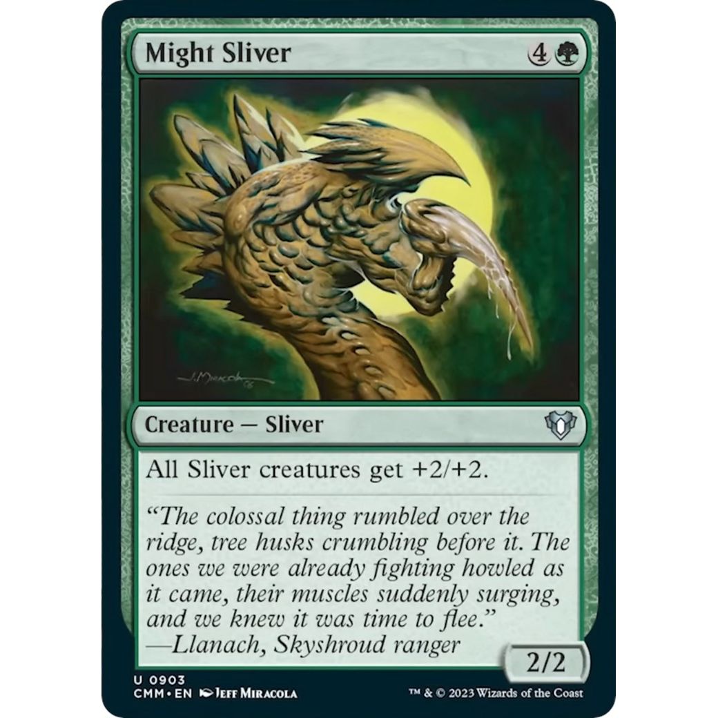 Image for Might Sliver (903) (CMM) - Magic: The Gathering