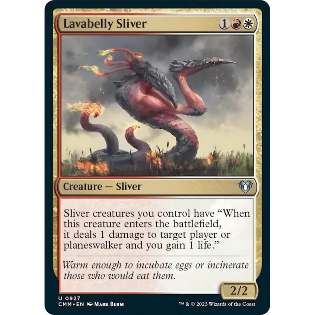 Image for Lavabelly Sliver (927) (CMM) - Magic: The Gathering