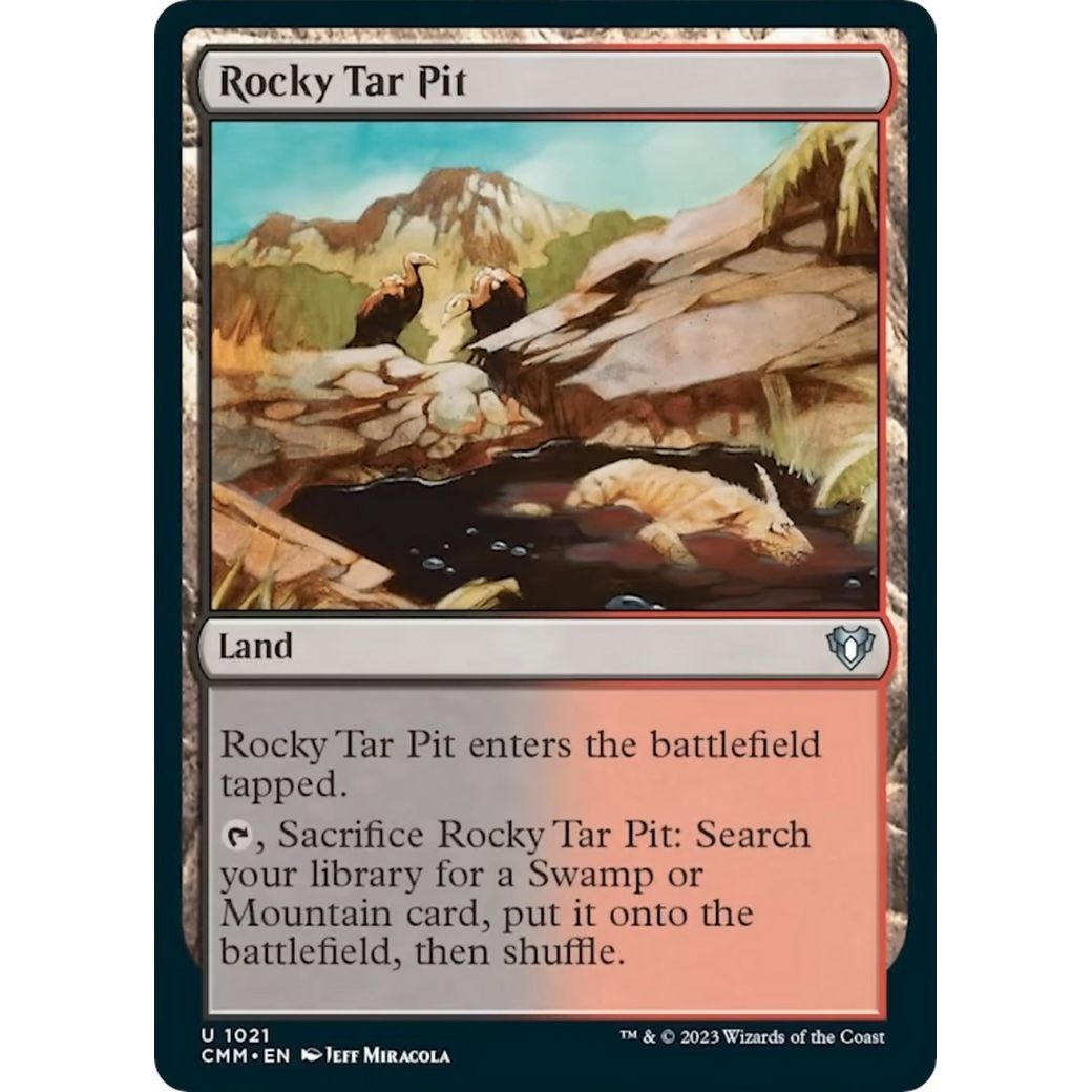 Image for Rocky Tar Pit (1021) (CMM) - Magic: The Gathering