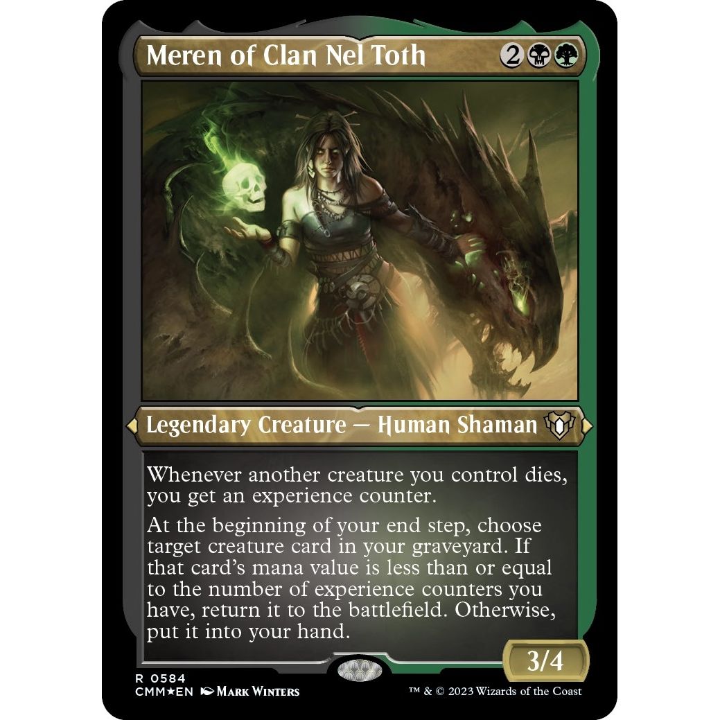 Image for Meren of Clan Nel Toth (Foil Etched) (584) (CMM) - Magic: The Gathering