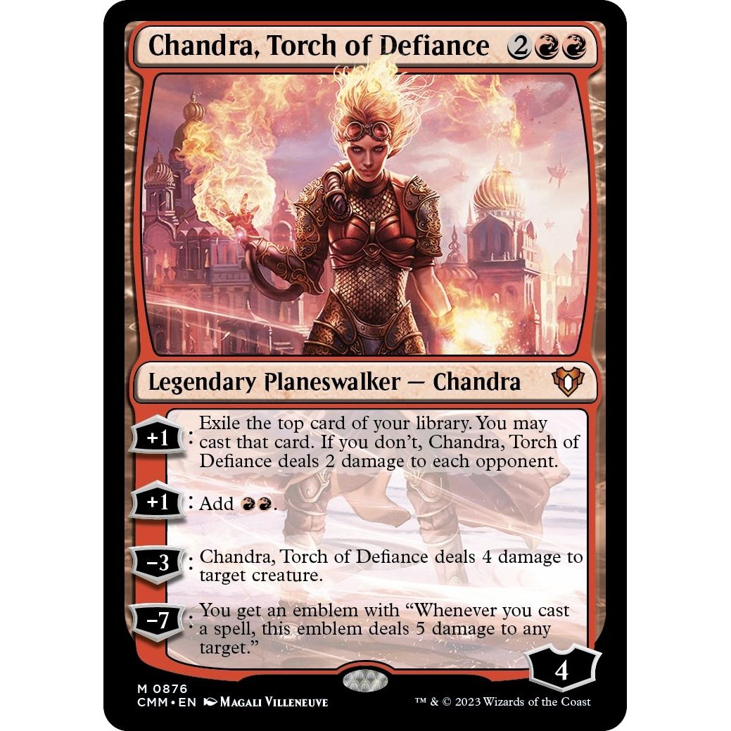 Image for Chandra, Torch of Defiance (876) (CMM) - Magic: The Gathering