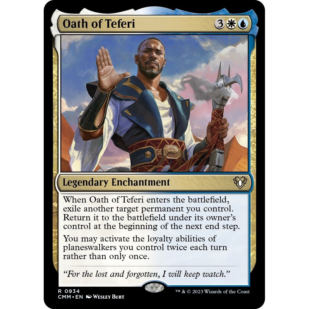 Image for Oath of Teferi (934) (CMM) - Magic: The Gathering