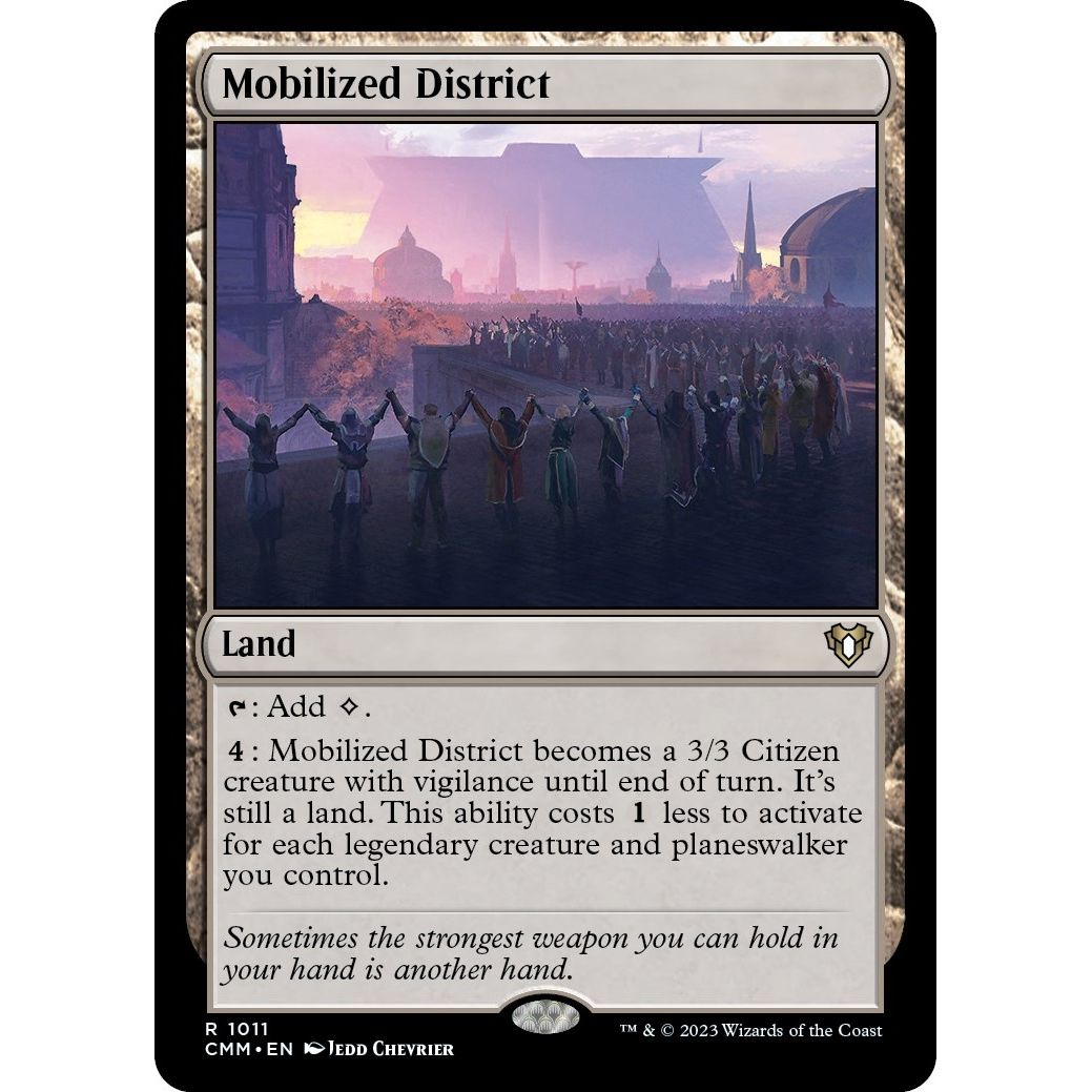 Image for Mobilized District (1011) (CMM) - Magic: The Gathering