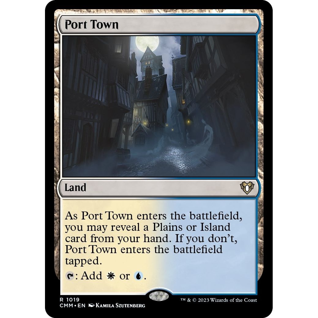 Image for Port Town (1019) (CMM) - Magic: The Gathering