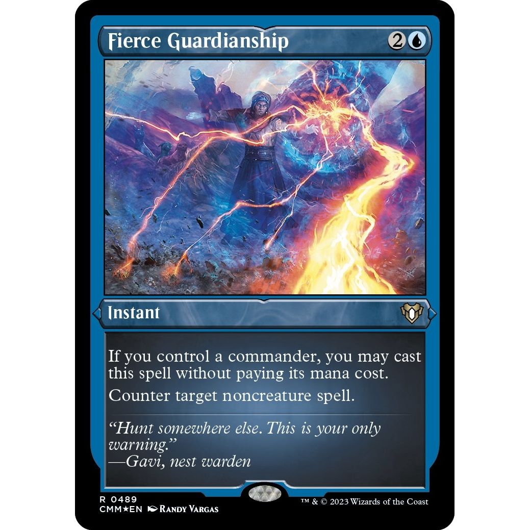 Image for Fierce Guardianship (Foil Etched) (489) (CMM) - Magic: The Gathering