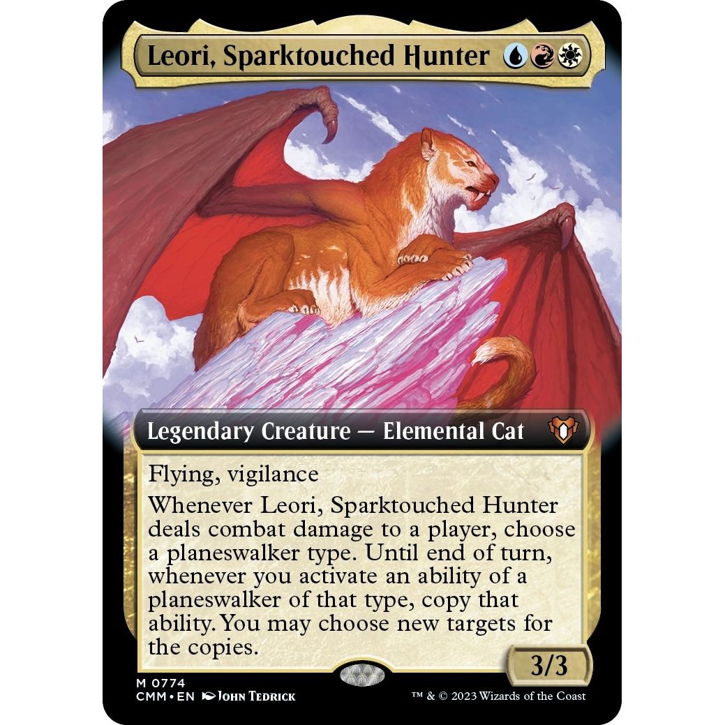 Image for Leori, Sparktouched Hunter (Extended Art) (774) (CMM) - Magic: The Gathering