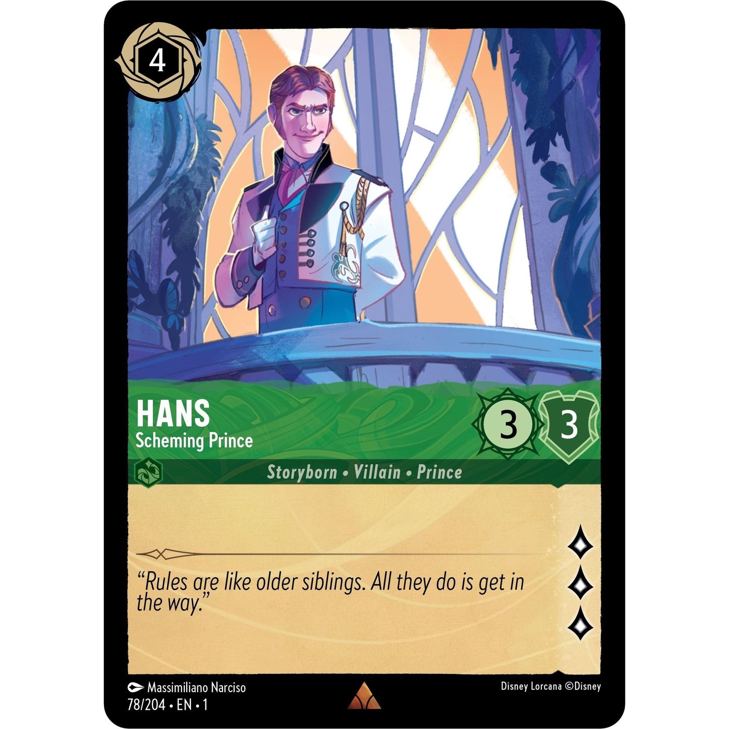 Image for Hans - Scheming Prince (78/204) (1) - Disney Lorcana