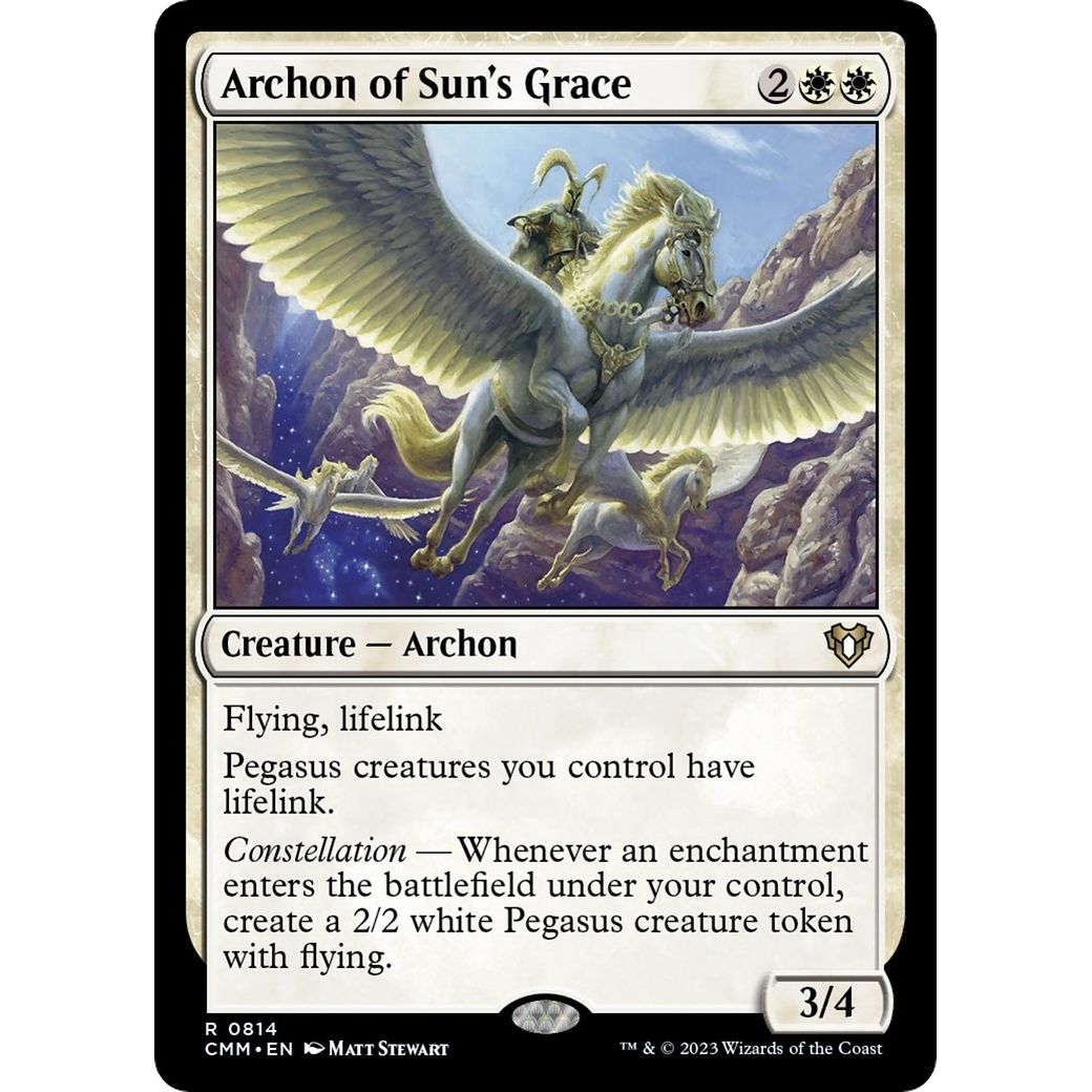 Image for Archon of Sun's Grace (814) (CMM) - Magic: The Gathering