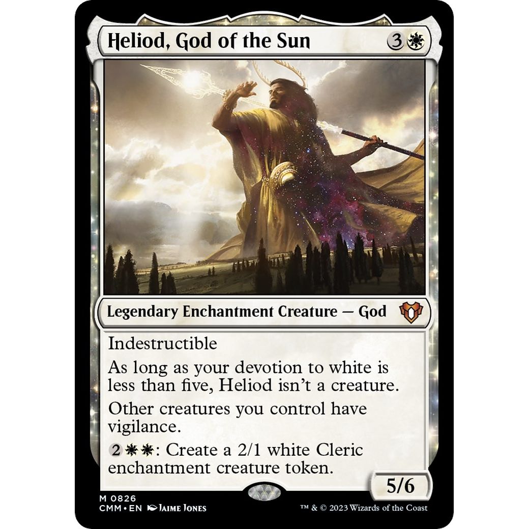 Image for Heliod, God of the Sun (826) (CMM) - Magic: The Gathering