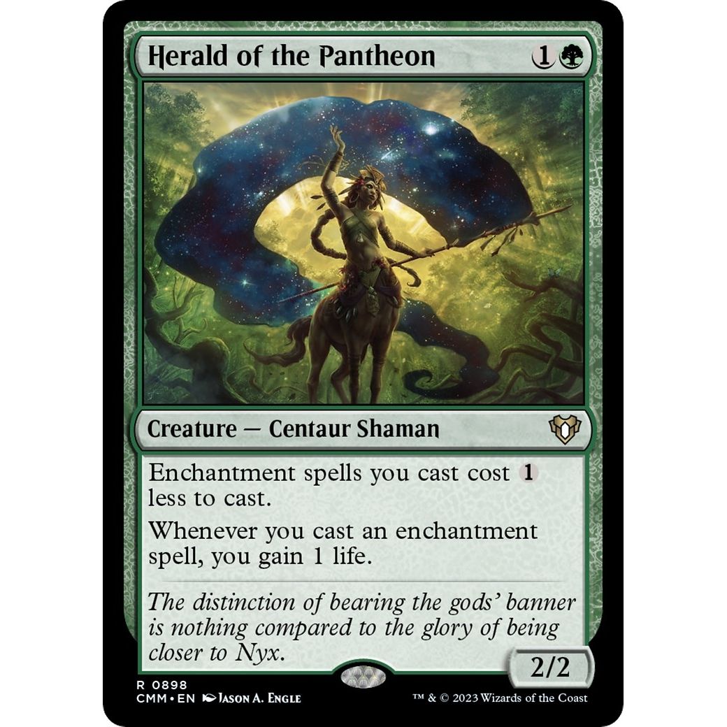 Image for Herald of the Pantheon (898) (CMM) - Magic: The Gathering