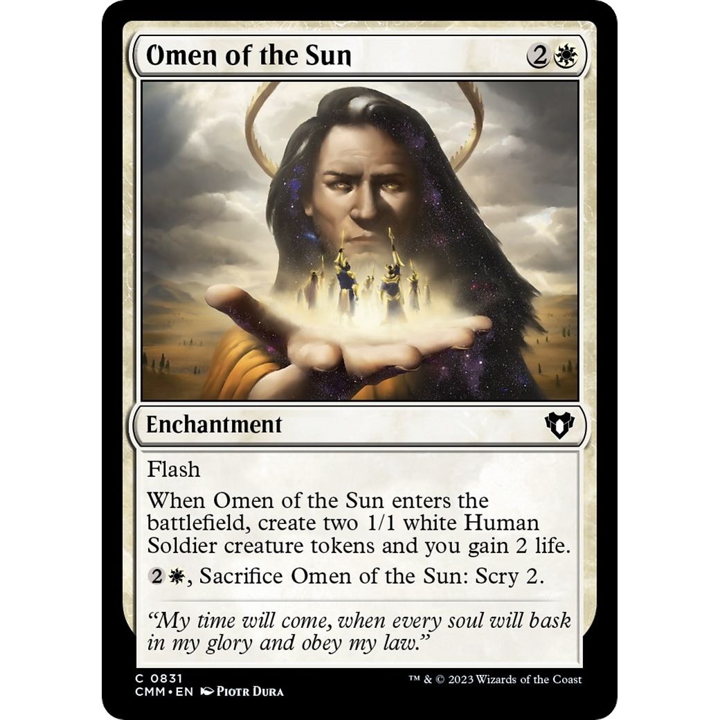 Image for Omen of the Sun (831) (CMM) - Magic: The Gathering