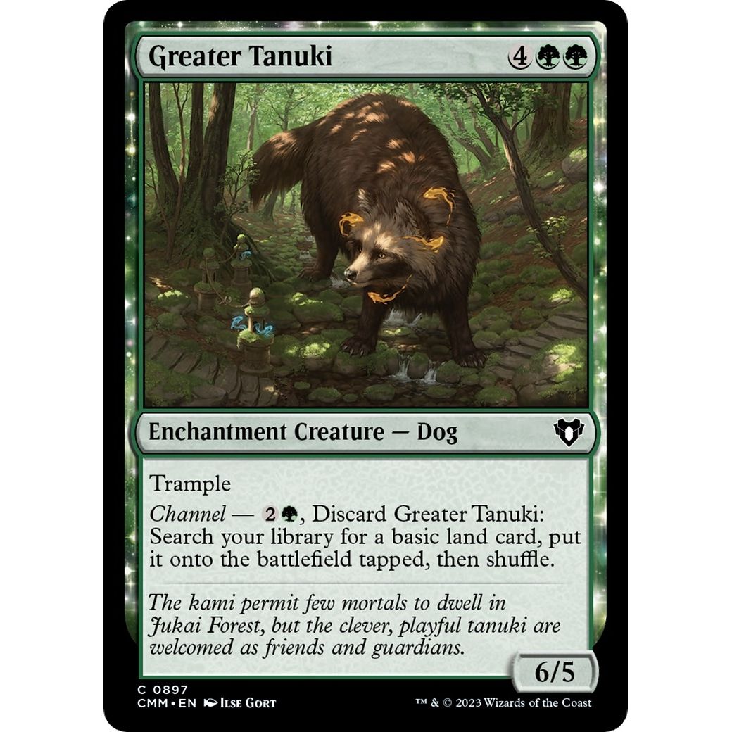 Image for Greater Tanuki (897) (CMM) - Magic: The Gathering