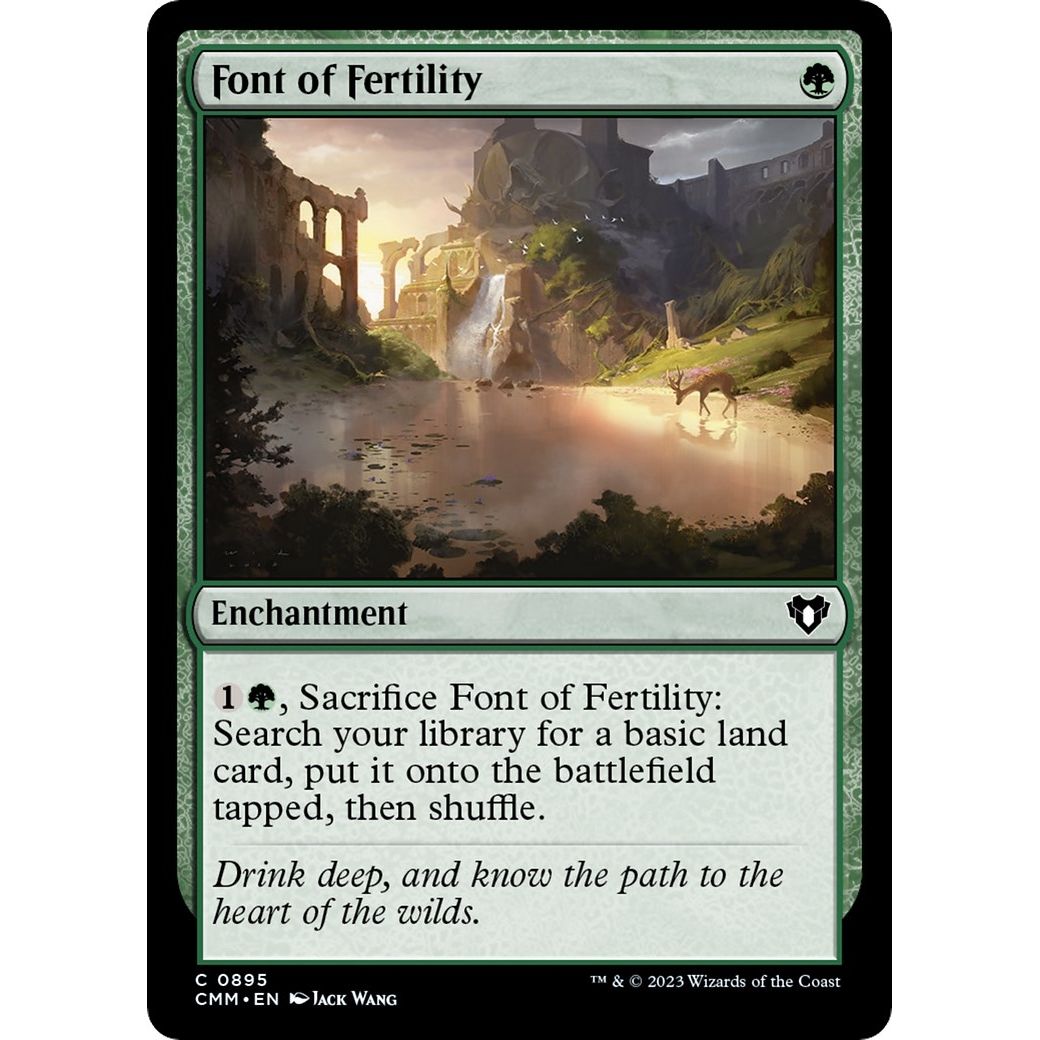 Image for Font of Fertility (895) (CMM) - Magic: The Gathering