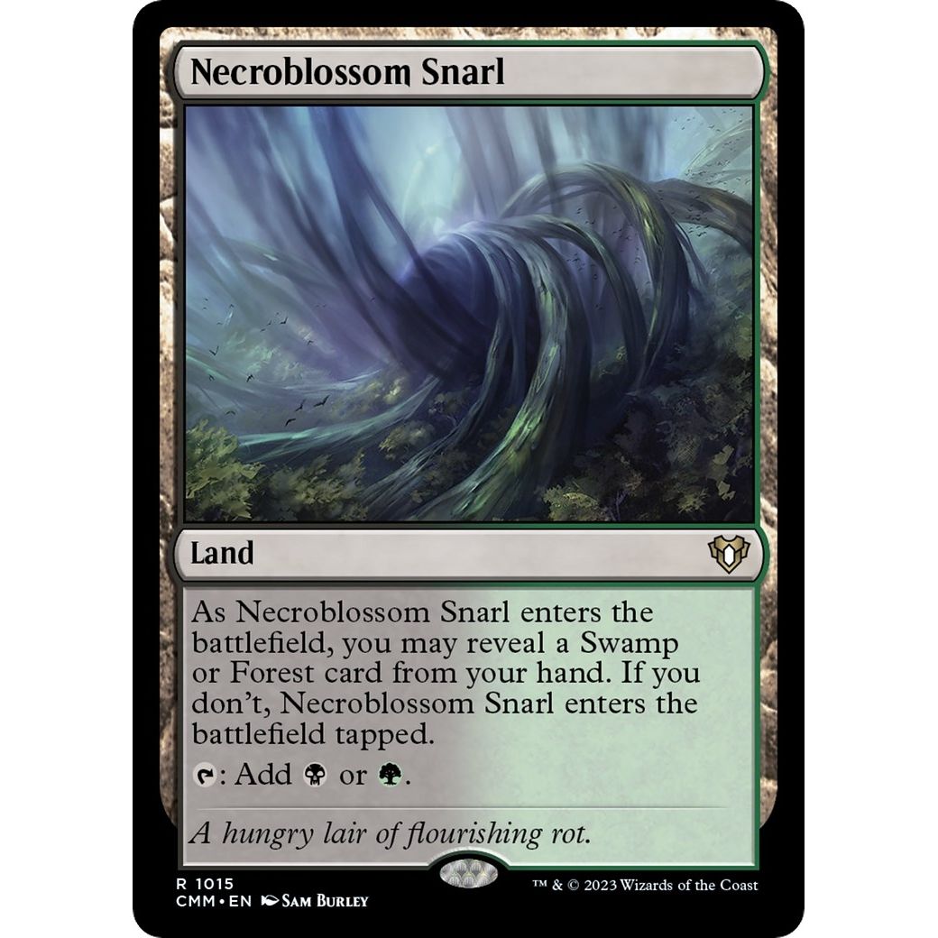 Image for Necroblossom Snarl (1015) (CMM) - Magic: The Gathering