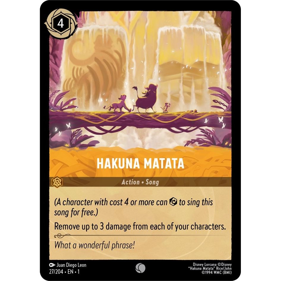Image for Hakuna Matata (27/204) (1) - Disney Lorcana