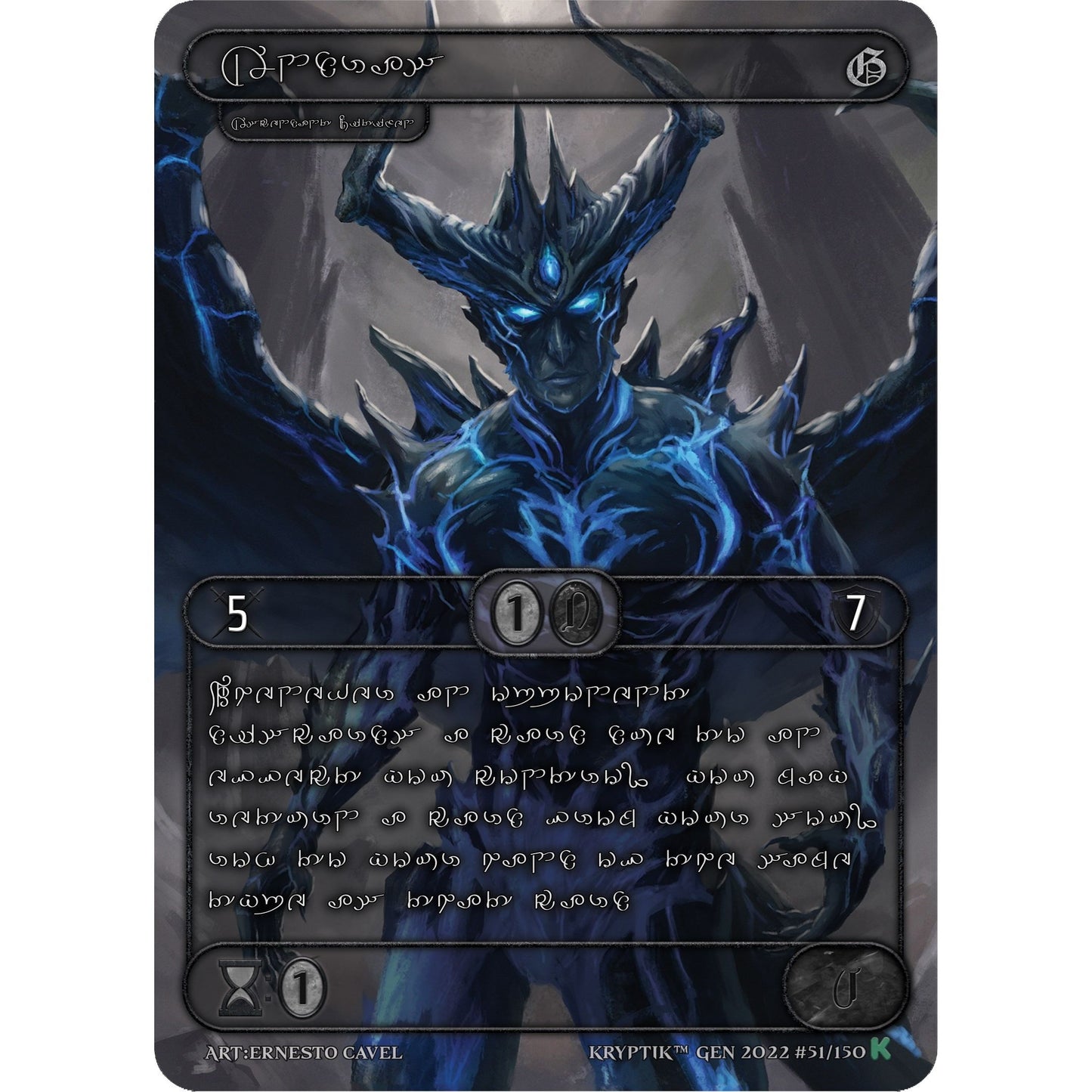 Image for Andras (Silver Kryptik Language) (51) (KPT) - Kryptik TCG