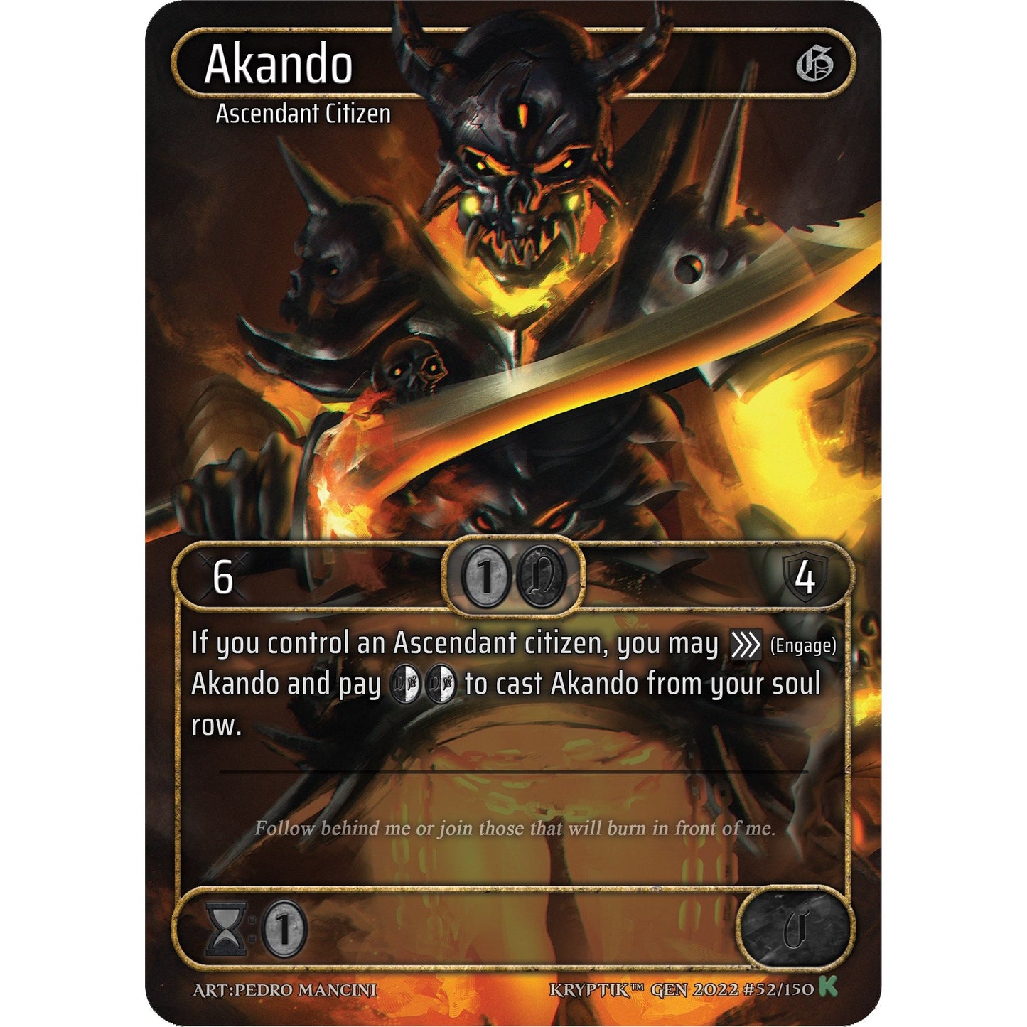 Image for Akando (Box Topper) (52) (KPT) - Kryptik TCG