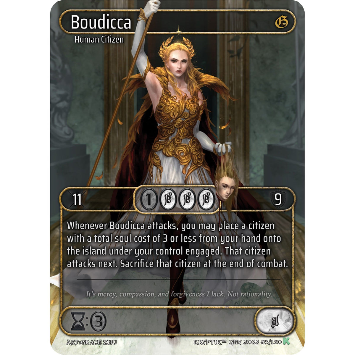 Image for Boudicca (Box Topper) (5) (KPT) - Kryptik TCG