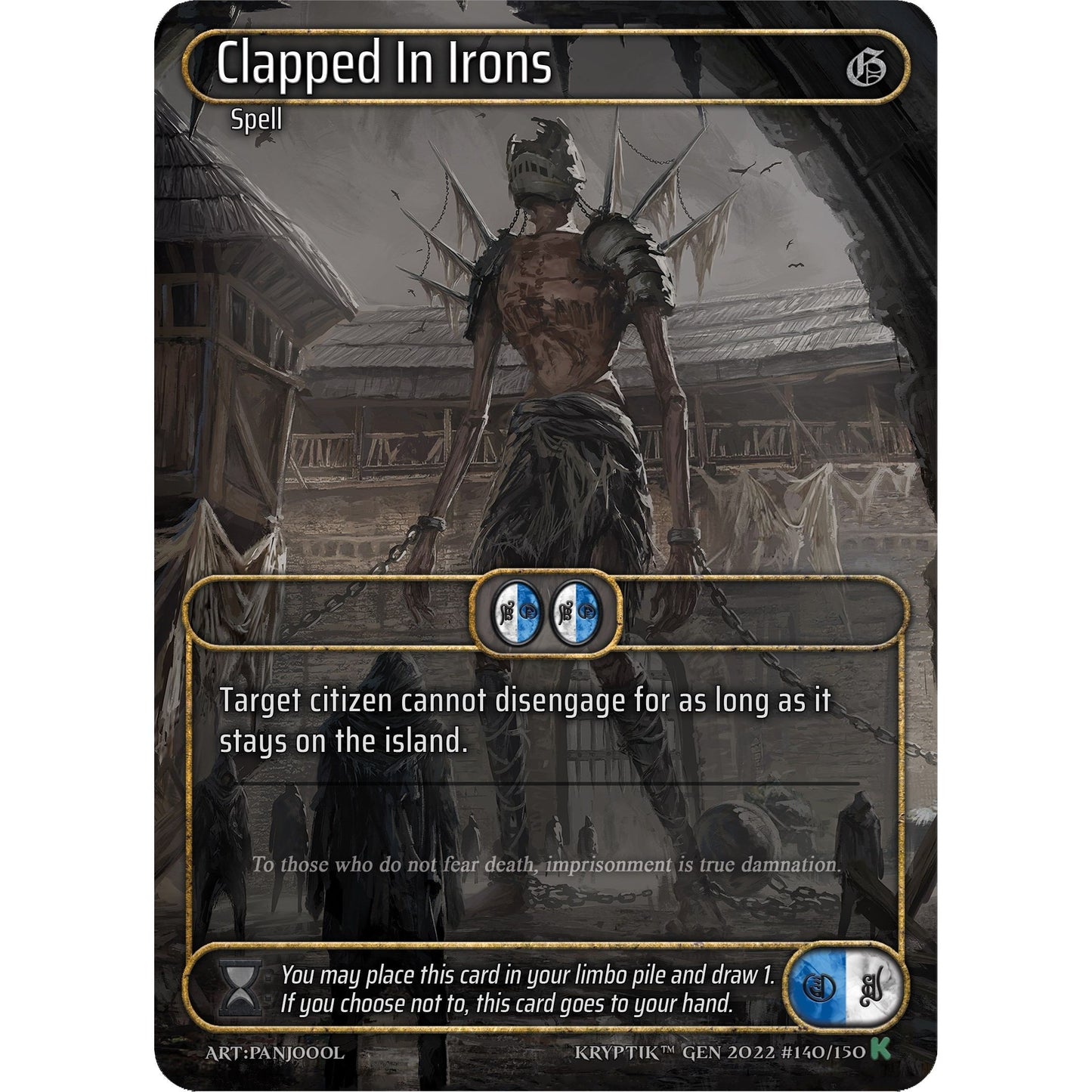 Image for Clapped In Irons (Box Topper) (140) (KPT) - Kryptik TCG