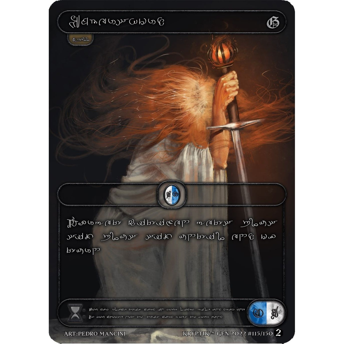 Image for Embersword (Silver Kryptik Language) (115) - Kryptik TCG