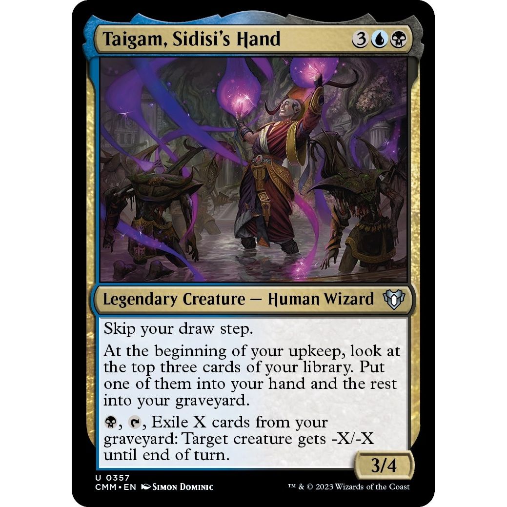 Image for Taigam, Sidisi's Hand (357) (CMM) - Magic: The Gathering