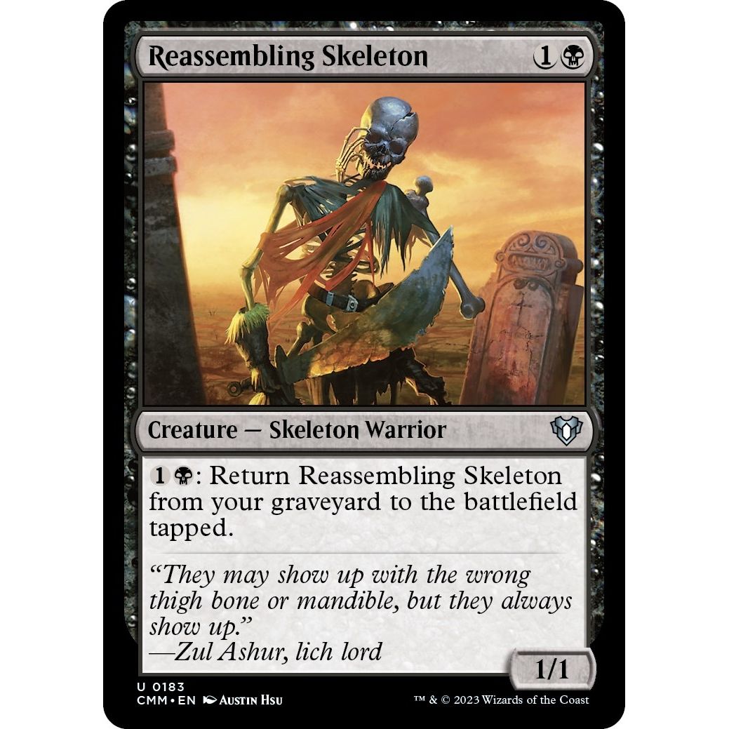 Image for Reassembling Skeleton (183) (CMM) - Magic: The Gathering