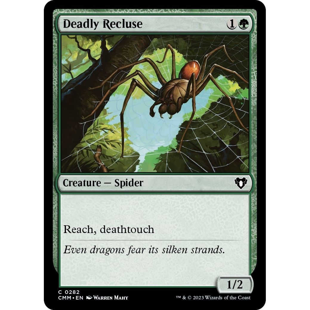 Image for Deadly Recluse (282) (CMM) - Magic: The Gathering