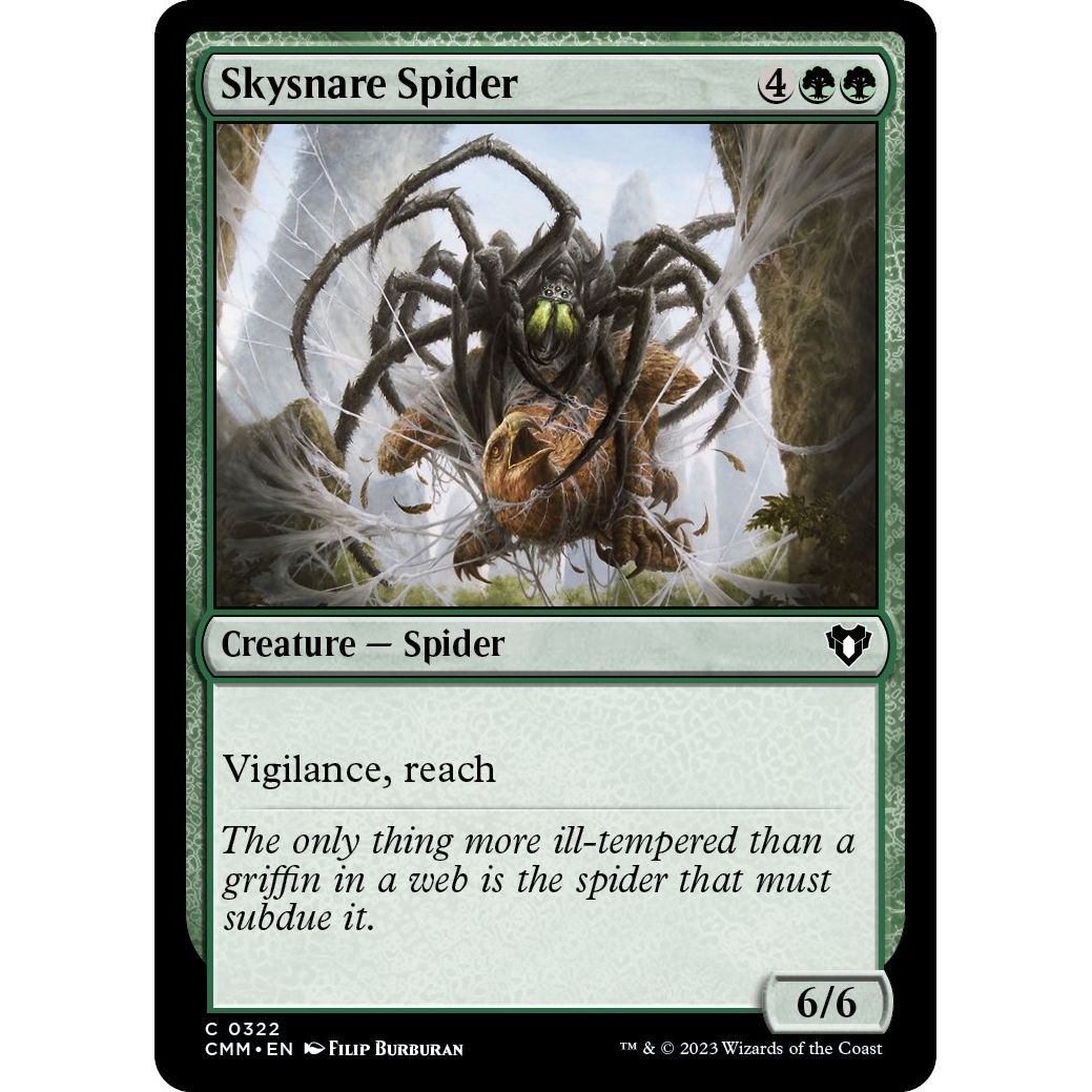 Image for Skysnare Spider (322) (CMM) - Magic: The Gathering