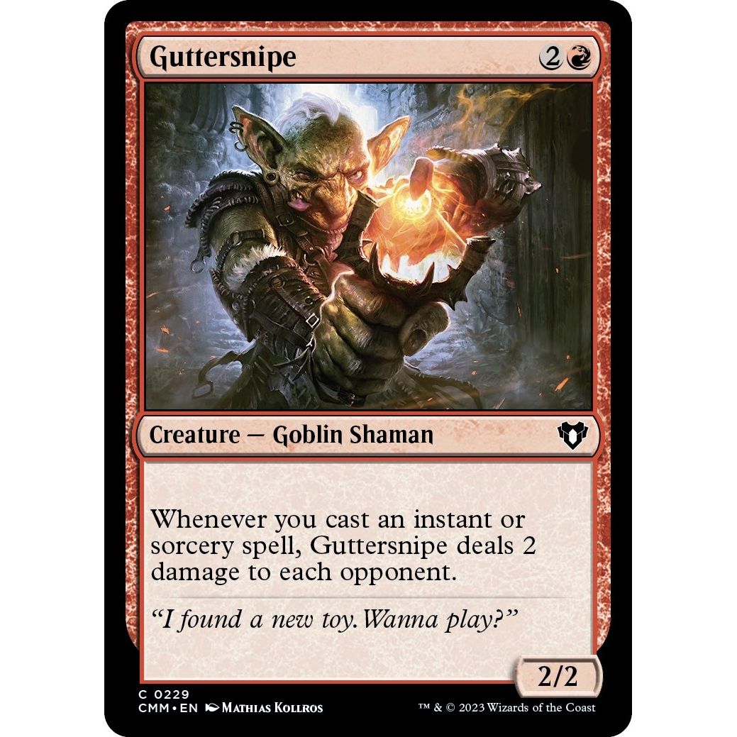 Image for Guttersnipe (229) (CMM) - Magic: The Gathering