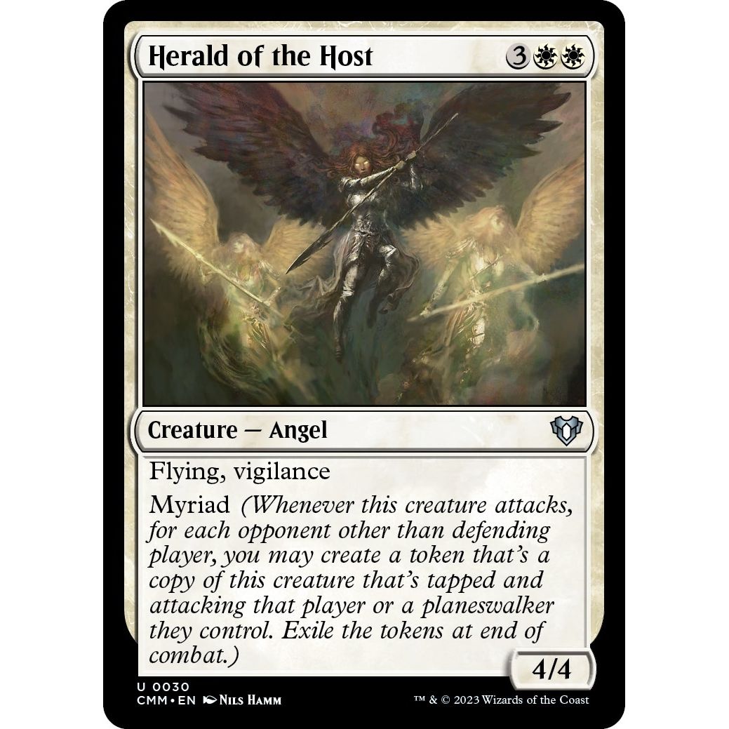Image for Herald of the Host (30) (CMM) - Magic: The Gathering