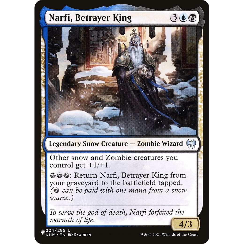 Image for Narfi, Betrayer King (224/285) (LIST) - Magic: The Gathering