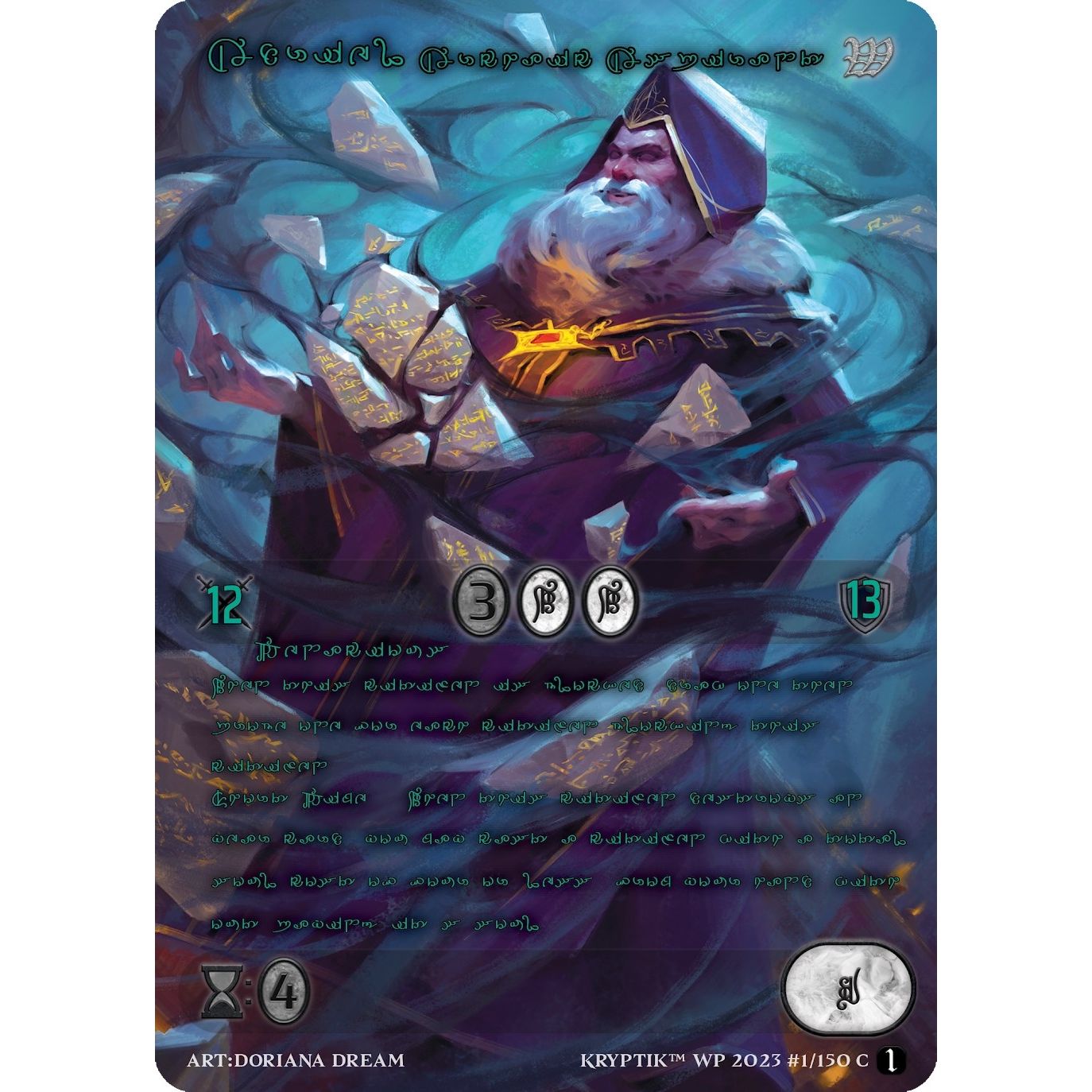 Image for Adriel, Archaic Aspirant (Green Kryptik Language) (1) - Kryptik TCG
