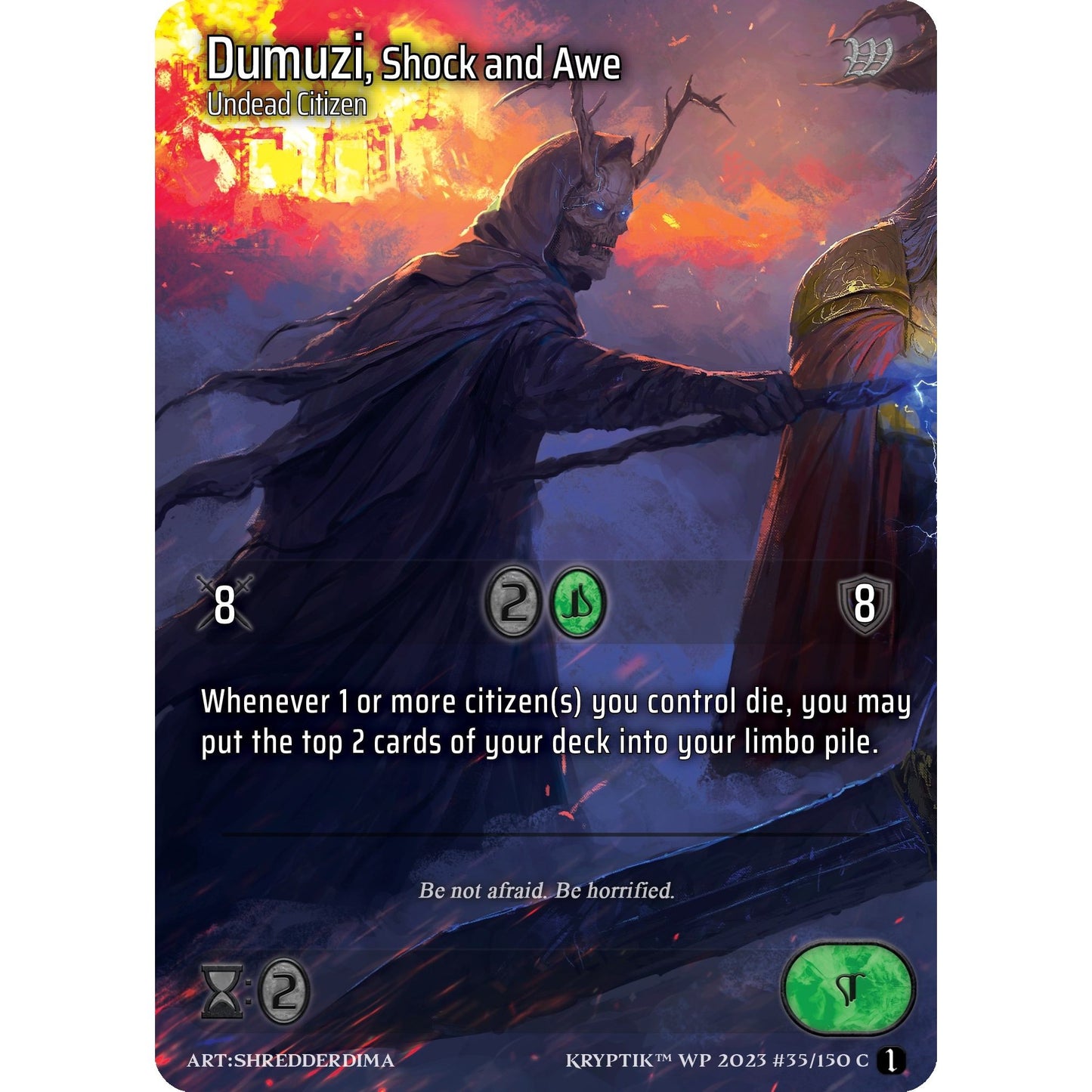 Image for Dumuzi, Shock and Awe (35) - Kryptik TCG